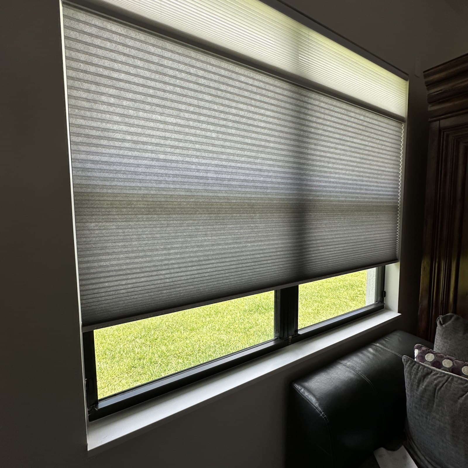 Cellular shades installed in a South Florida home
